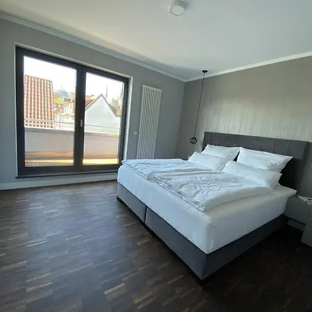 Exklusive Penthouse-wohnung Im Herzen Rostocks 아파트 로스토크